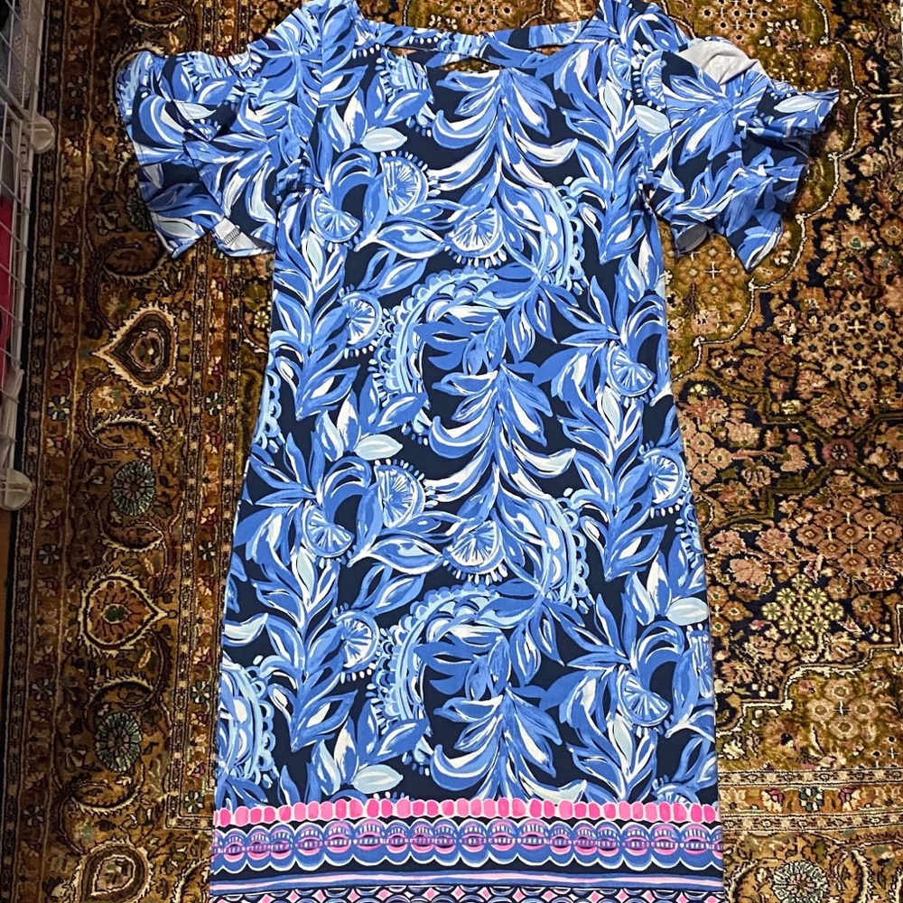 Lilly Pulitzer Diana Ruffle Sleeve Dress. Great condition.